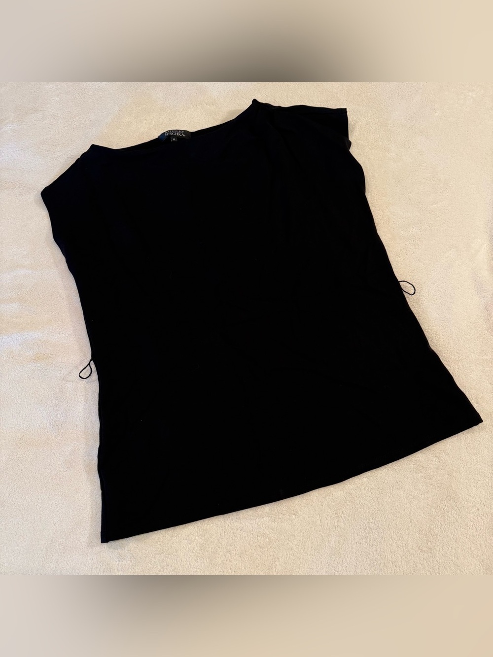 Badgley Mischka Black Women's Cap-Sleeve Top